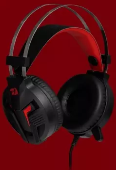 Гарнитура Redragon Memecoleous проводная игровая для PC с кабелем 1.8 м (черный + красный)