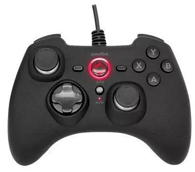 Геймпад Speedlink RAIT Gamepad проводной игровой Black Rubber для PC (SL-650010-BK)