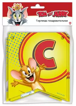 Гирлянда поздравительная Tom And Jerry – С Днём рождения!