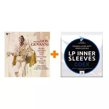 GIULINI CARLO MARIA & Philharmonia Orchestra & Chorus Mozart Don Giovanni 4LP + Конверты внутренние COEX для грампластинок 12" 25шт Набор