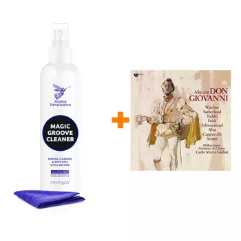 GIULINI CARLO MARIA & Philharmonia Orchestra & Chorus Mozart Don Giovanni 4LP + Спрей для очистки LP с микрофиброй 250мл Набор