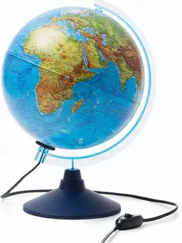 Глобус физико-политический с подсветкой (250 мм)