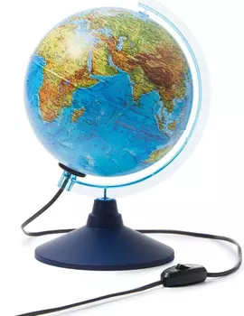 Глобус интерактивный физико-политический с подсветкой + очки (210 мм)