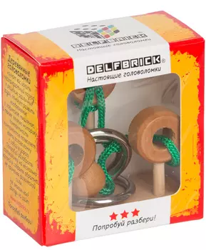 Головоломка «Петли» деревянная (7 элементов)