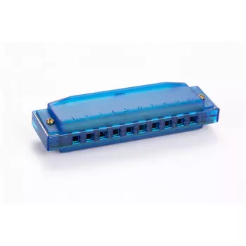 Губная гармоника Hohner M1110B диатоническая (прозрачная синяя)