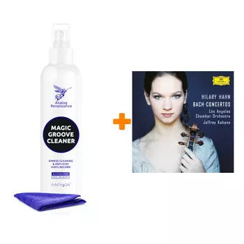 HILARY HAHN AND LOS ANGELES CHAMBER ORCHESTRA Bach Concertos LP + Спрей для очистки LP с микрофиброй 250мл Набор