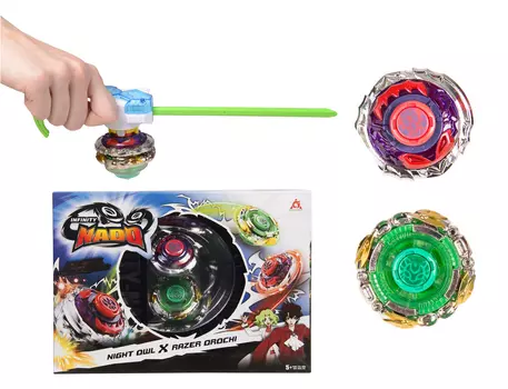 Игровой набор Infinity Nado: Волчок Сплит – Owl&amp;Orochi (2-Pack)