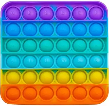 Игрушка пупырка-антистресс Pop it: Нажми шарик – Квадрат