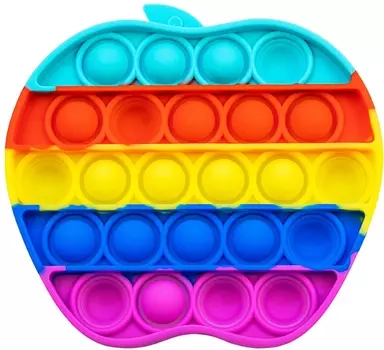 Игрушка пупырка-антистресс Pop it: Нажми шарик – Яблоко