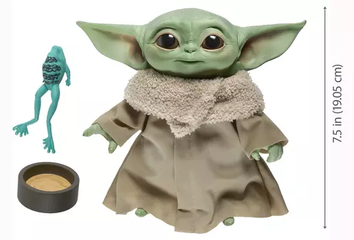 Игрушка Star Wars: The Mandalorian – The Child Talking Plush Figure со звуком (19 см)