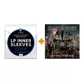 IRON MAIDEN A Matter Of Life And Death 2LP + Конверты внутренние COEX для грампластинок 12" 25шт Набор