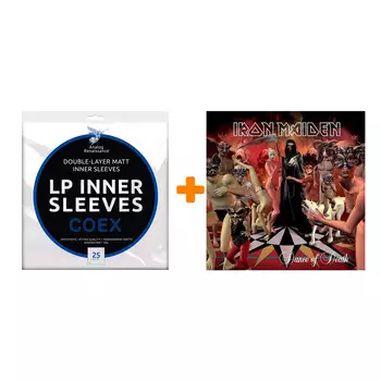 IRON MAIDEN Dance Of Death 2LP + Конверты внутренние COEX для грампластинок 12" 25шт Набор