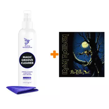 IRON MAIDEN Fear Of The Dark 2LP + Спрей для очистки LP с микрофиброй 250мл Набор