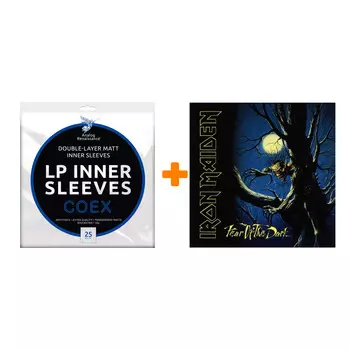 IRON MAIDEN Fear Of The Dark 2LP + Конверты внутренние COEX для грампластинок 12" 25шт Набор