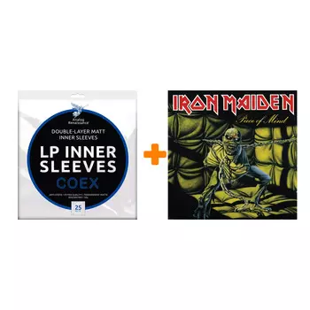 IRON MAIDEN Piece Of Mind LP + Конверты внутренние COEX для грампластинок 12" 25шт Набор