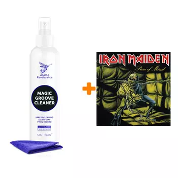 IRON MAIDEN Piece Of Mind LP + Спрей для очистки LP с микрофиброй 250мл Набор