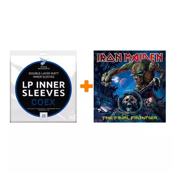 IRON MAIDEN The Final Frontier 2LP + Конверты внутренние COEX для грампластинок 12" 25шт Набор
