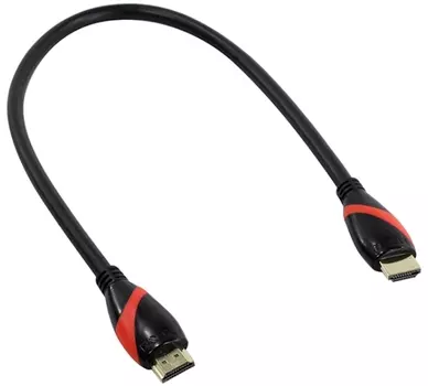 Кабель VCOM HDMI 19M/M 2.0, 0.5 м (CG525-R-0.5) (black / red)