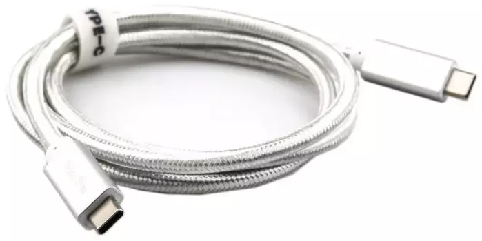 Кабель VCOM USB 3.1 Type C Telecom (Male/Male) 5А 1 м (TC420S) (серебряный)