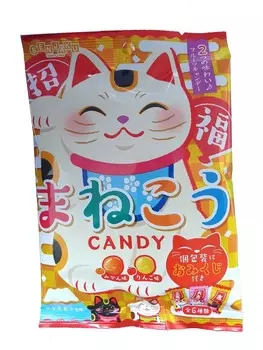 Карамель Manekineko с гаданиями omikuji Мандарин и яблоко (50 г)