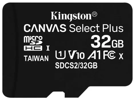 Карта памяти Kingston Canvas Select Plus microSDHC 32GB (SDCS2/32GBSP)