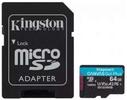 Карта памяти Kingston microSDXC 64GB (SDCG3/64GB)
