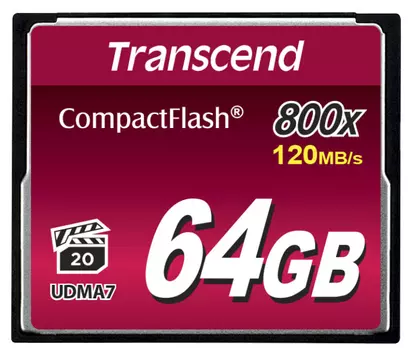Карта памяти Transcend Compact Flash 64GB 800x