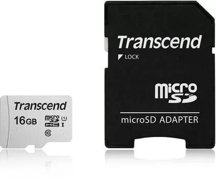 Карта памяти Transcend microSDHC 300S 16GB
