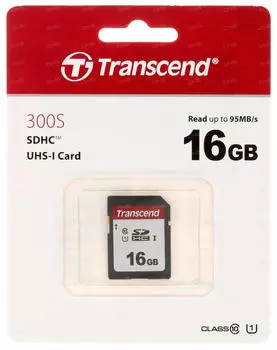 Карта памяти Transcend SDHC 16GB Class 10 UHS-I U1
