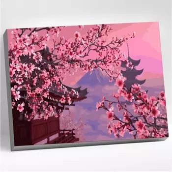 Картина по номерам Фудзияма 14 цветов (40 х 50 см)