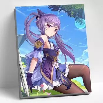 Картина по номерам Genshin Impact: Кэ Цин. 29 цветов (30 x 40 см)