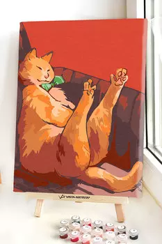 Картина по номерам: Котики – Лапки