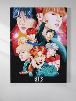 Картина по номерам: Музыка – BTS