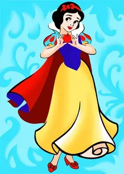 Картины по номерам Русская Живопись: Белоснежка (15х21 см)