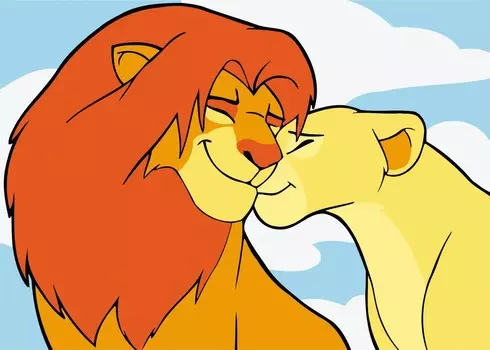 Картины по номерам Русская Живопись: Серия Король Лев – Мы вместе (15х21 см)