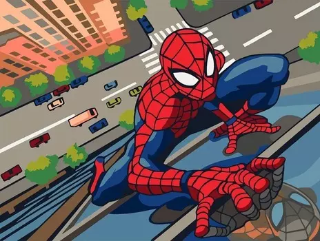 Картины по номерам Русская Живопись: Серия Мстители – Ловкий паук (30х40 см)