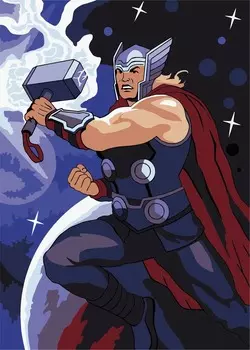 Картины по номерам Русская Живопись: Серия Мстители – Железный молот (15х21 см)