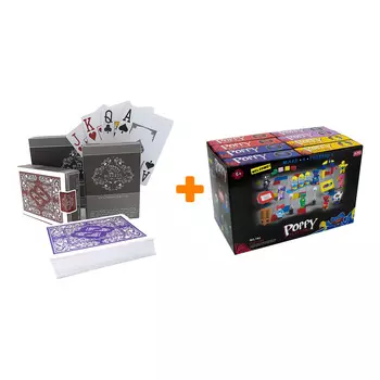 Карты игральные Bullets + Конструктор Huggy Wuggy 33 детали Набор