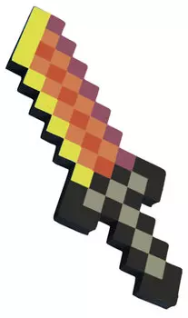 Кинжал 8Бит огненный пиксельный (25 см)