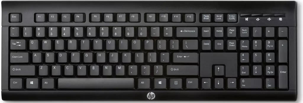 Клавиатура HP K2500 безпроводная для PC (черный)(E5E78AA#ACB)