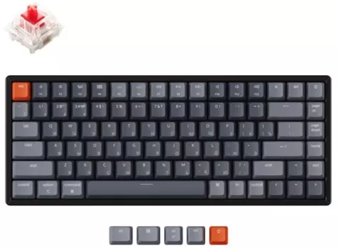 Клавиатура Keychron K2 беспроводная механическая с RGB подстветкой, Hot-Swap, Gateron Red Switch для PC