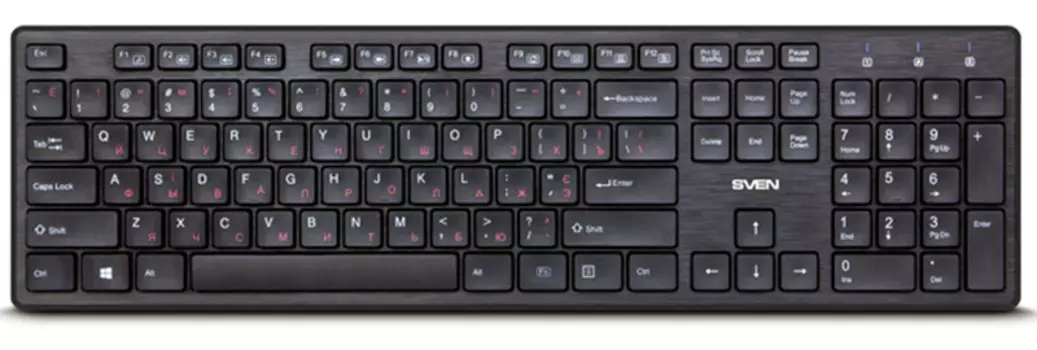 Клавиатура SVEN KB-E5800W беспроводная для PC (черный)(SV-017026)