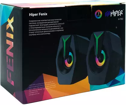 Колонки HIPER H-TK2 Fenix 2.0 проводные для PC (черные)(7930092032166)
