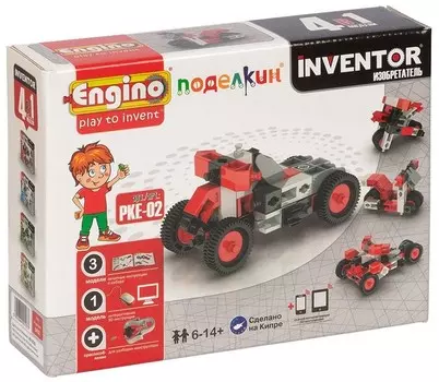 Конструктор пластиковый Поделкин – Мотоциклы (4 модели, 51 элемент)