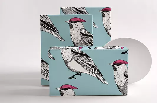 Коробка подарочная Птицы-17 (21х14х8см)