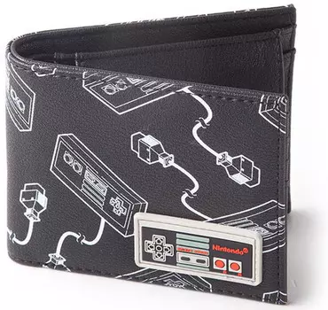 Кошелёк Nintendo: Controller AOP Bifold With Rubber Patch