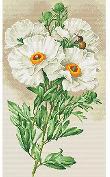 Кристальная мозаика Белая ромнея (35х60см)