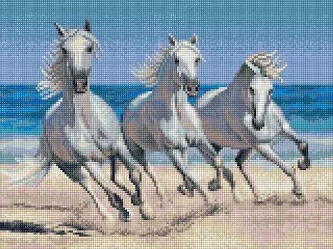 Кристальная мозаика Белая тройка (40х30см)