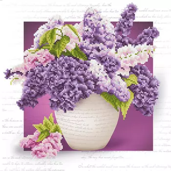 Кристальная мозаика Букет сирени (42х42см)