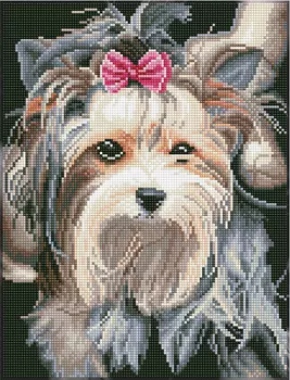 Кристальная мозаика Йоркширский терьер (32х42см)